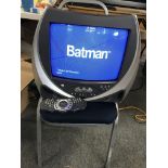 A boxed vintage Batman D.C. comics TV. With built