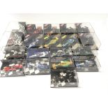 A collection of 19 model F1 racing call all in dis