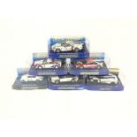 6 boxed Scalextric cars, to include Aston Martin D