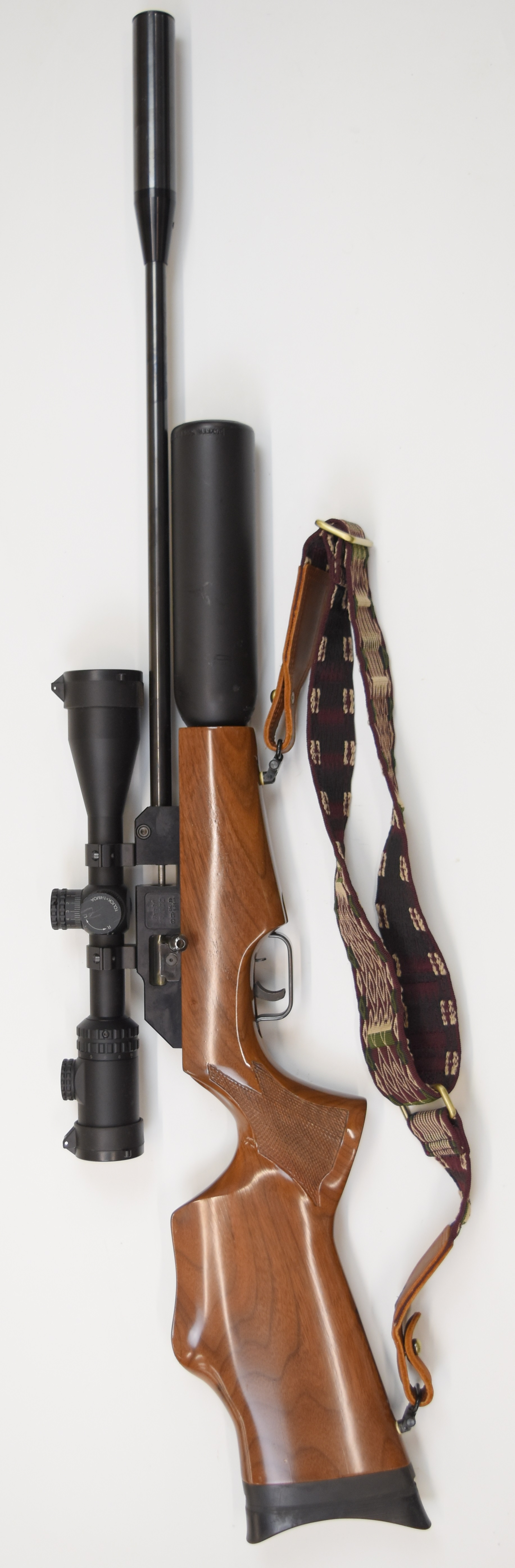 Theoben Rapid 12/200 .20 FAC PCP air rifle with chequered semi-pistol grip, raised cheek piece, - Image 2 of 11