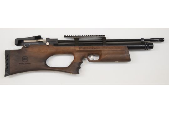 Kral Puncher Breaker .25 PCP FAC carbine air rifle with 12-shot magazine, thumb-hole stock, - Image 2 of 11