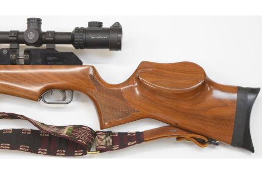 Theoben Rapid 12/200 .20 FAC PCP air rifle with chequered semi-pistol grip, raised cheek piece, - Image 7 of 11