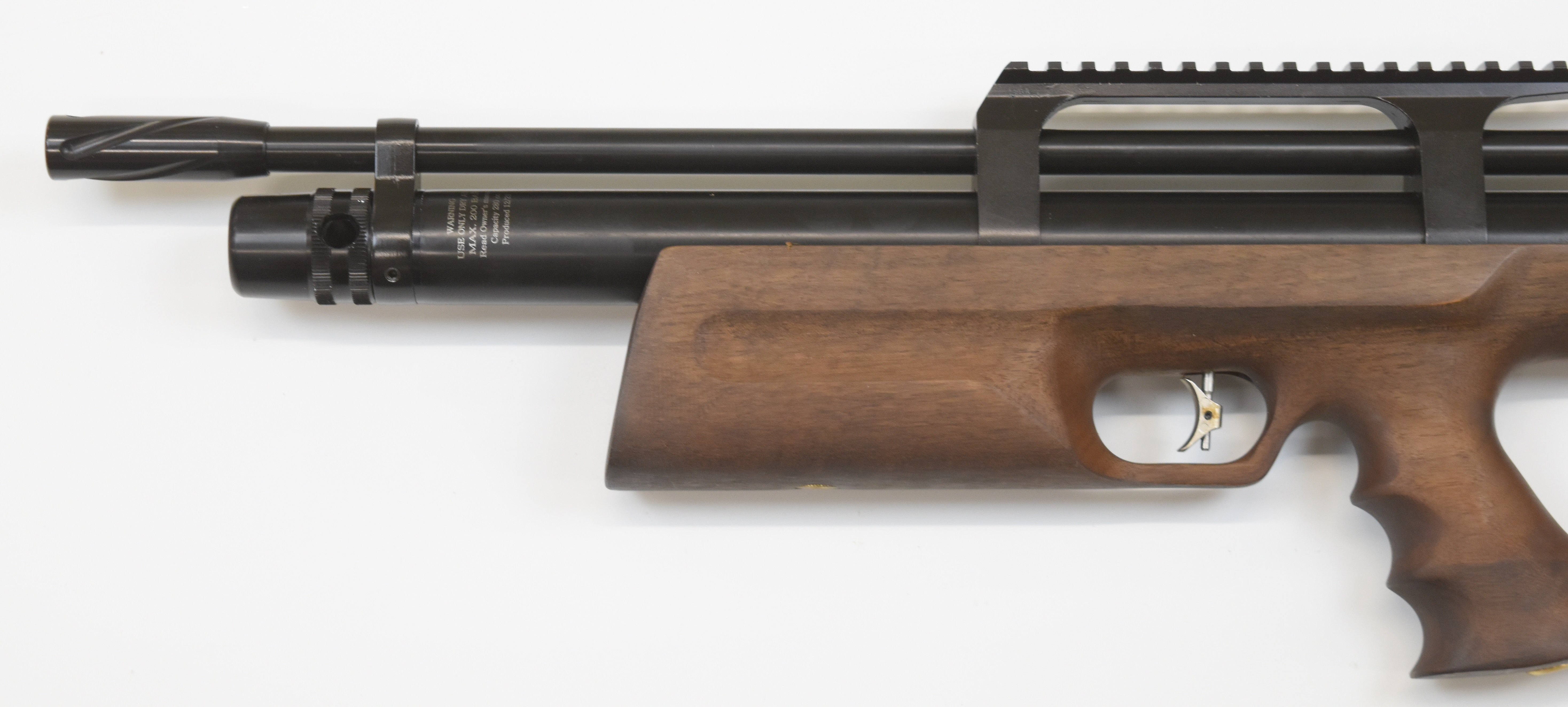 Kral Puncher Breaker .25 PCP FAC carbine air rifle with 12-shot magazine, thumb-hole stock, - Image 10 of 11