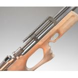 Kral Puncher Breaker .25 PCP FAC carbine air rifle with 12-shot magazine, thumb-hole stock,