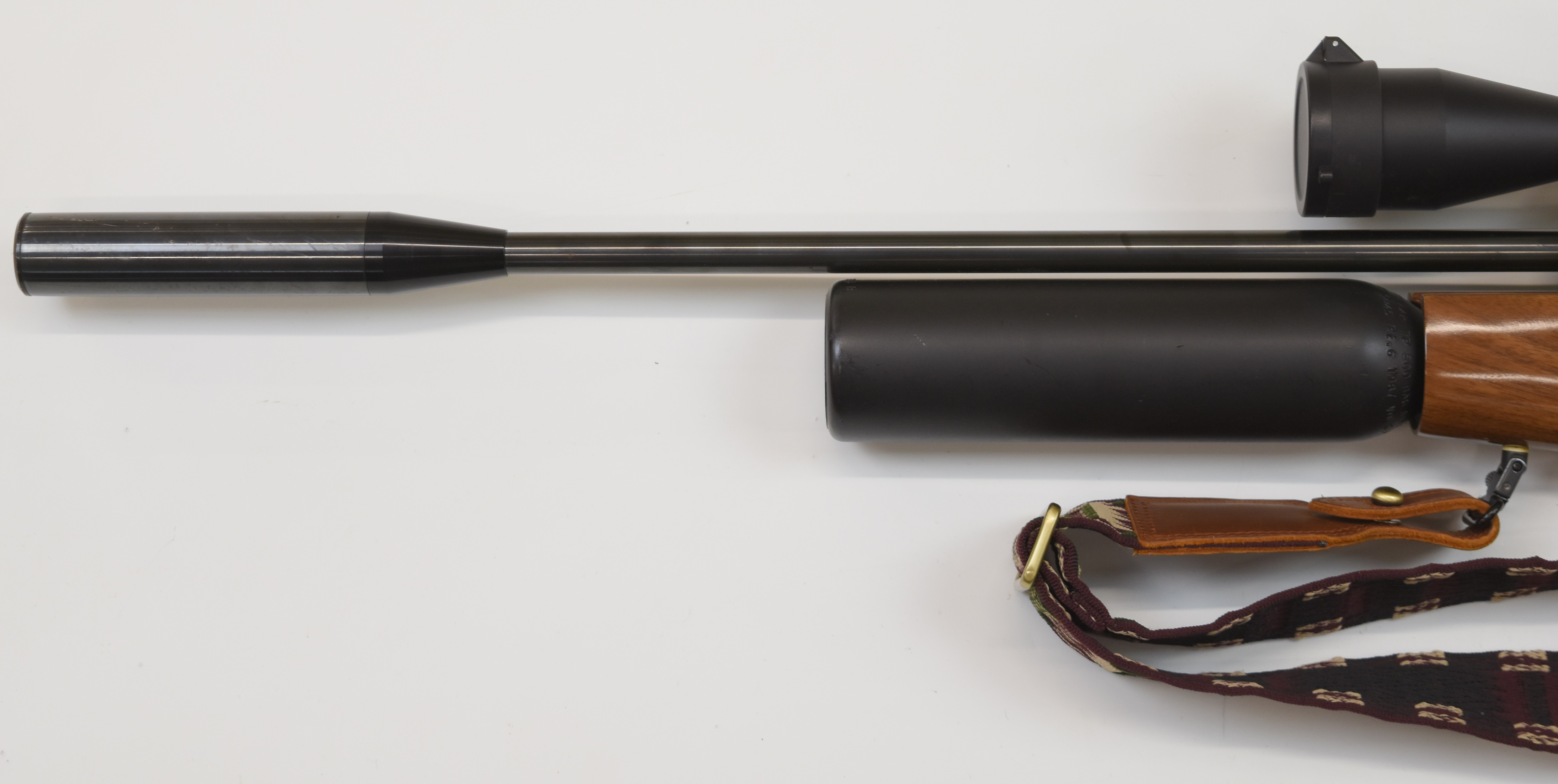 Theoben Rapid 12/200 .20 FAC PCP air rifle with chequered semi-pistol grip, raised cheek piece, - Image 9 of 11