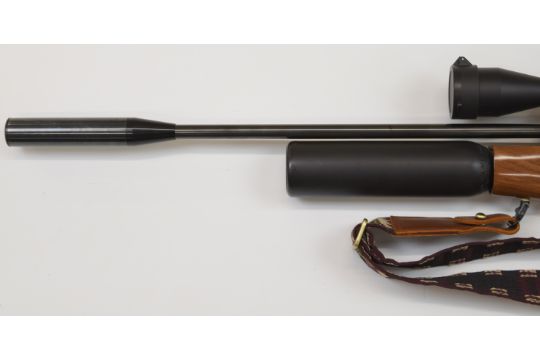 Theoben Rapid 12/200 .20 FAC PCP air rifle with chequered semi-pistol grip, raised cheek piece, - Image 9 of 11