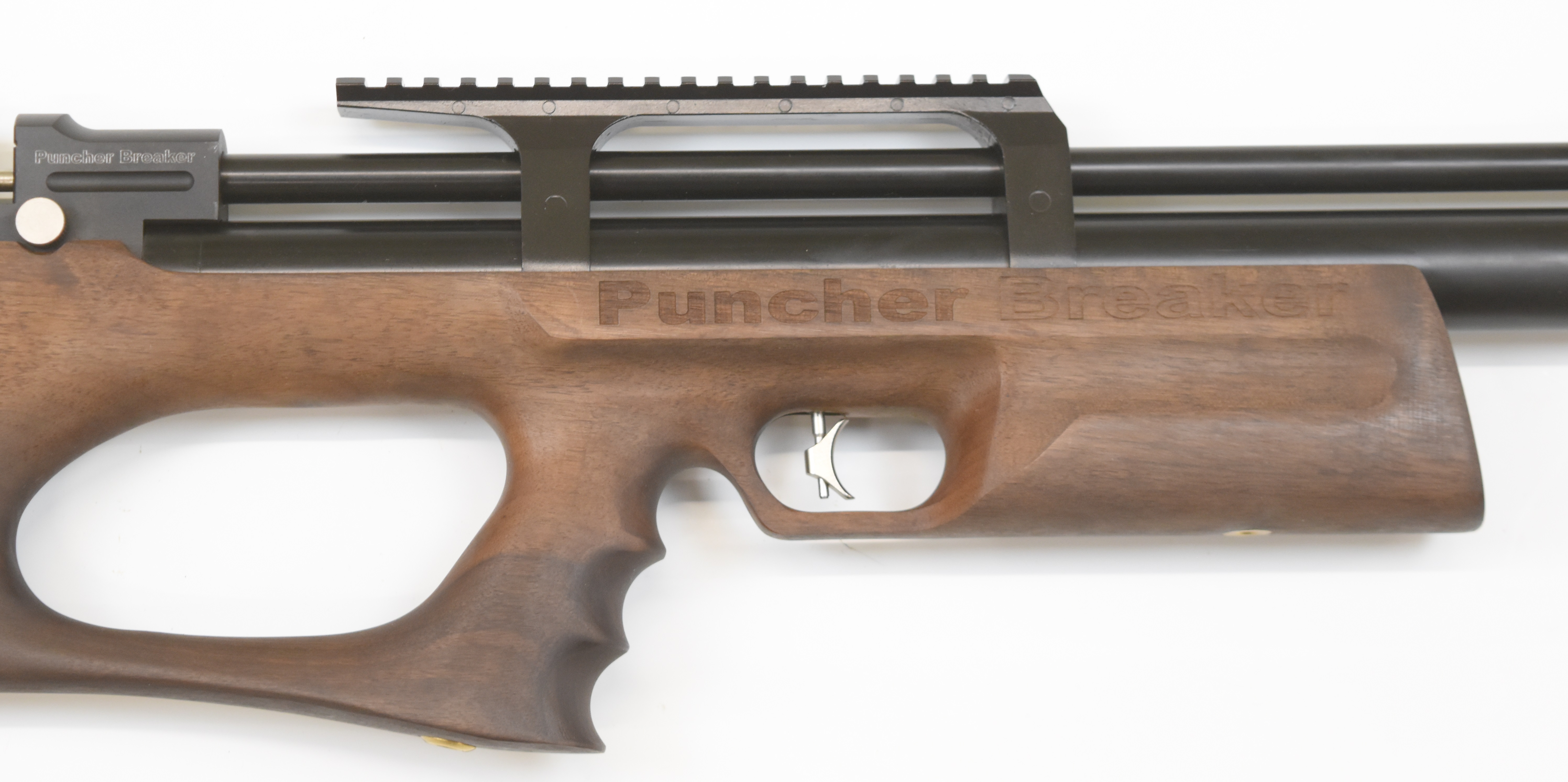 Kral Puncher Breaker .25 PCP FAC carbine air rifle with 12-shot magazine, thumb-hole stock, - Image 4 of 11