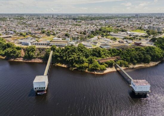 Imagem mostra Rio Negro, no Amazonas.