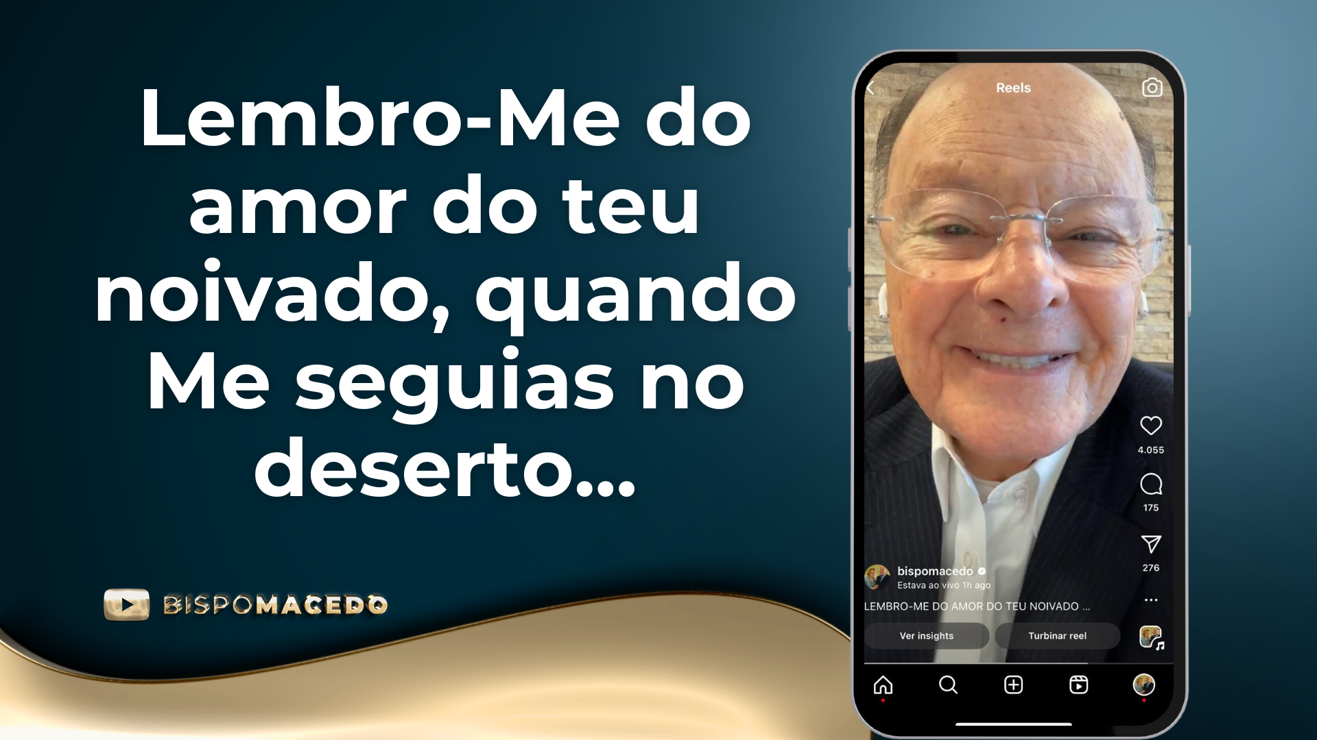 Lembro-Me do amor do teu noivado, quando Me seguias no deserto ...