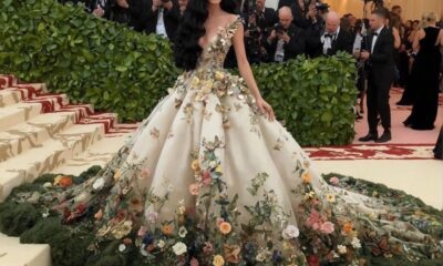 Imagem de Katy Perry no MET Gala 2024 criada por IA