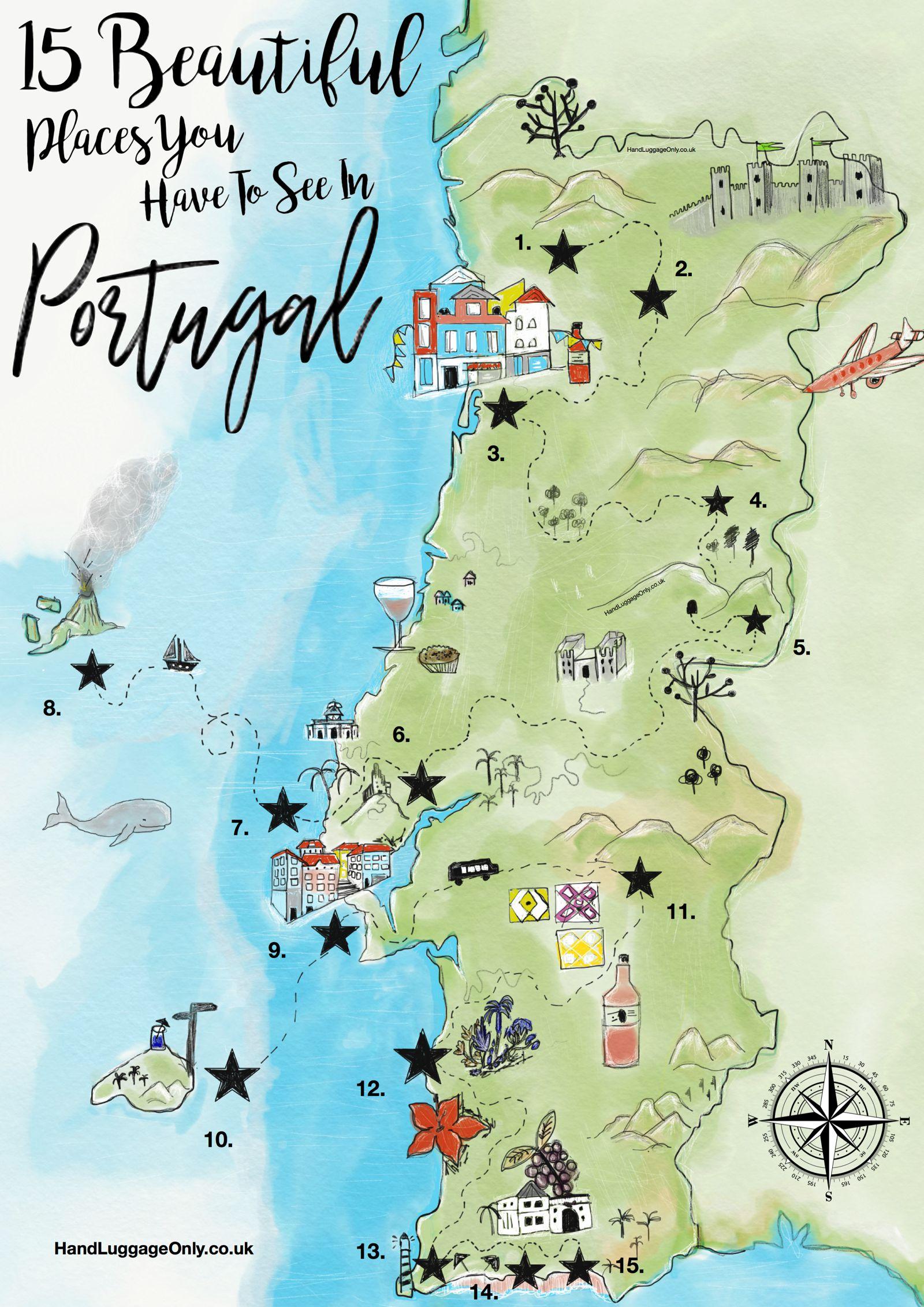 Tourist Map Of Portugal