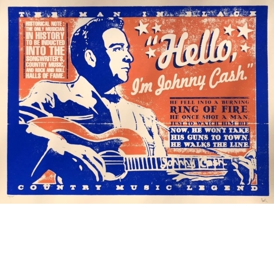 Johnny Cash poster by Jaime Cervantes