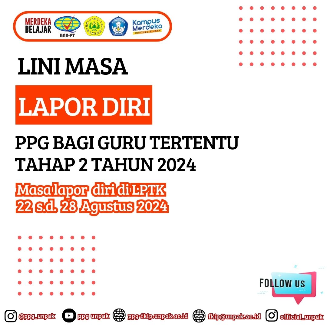 Lapor Diri Bagi Guru Tertentu Tahap 2 Tahun 2024