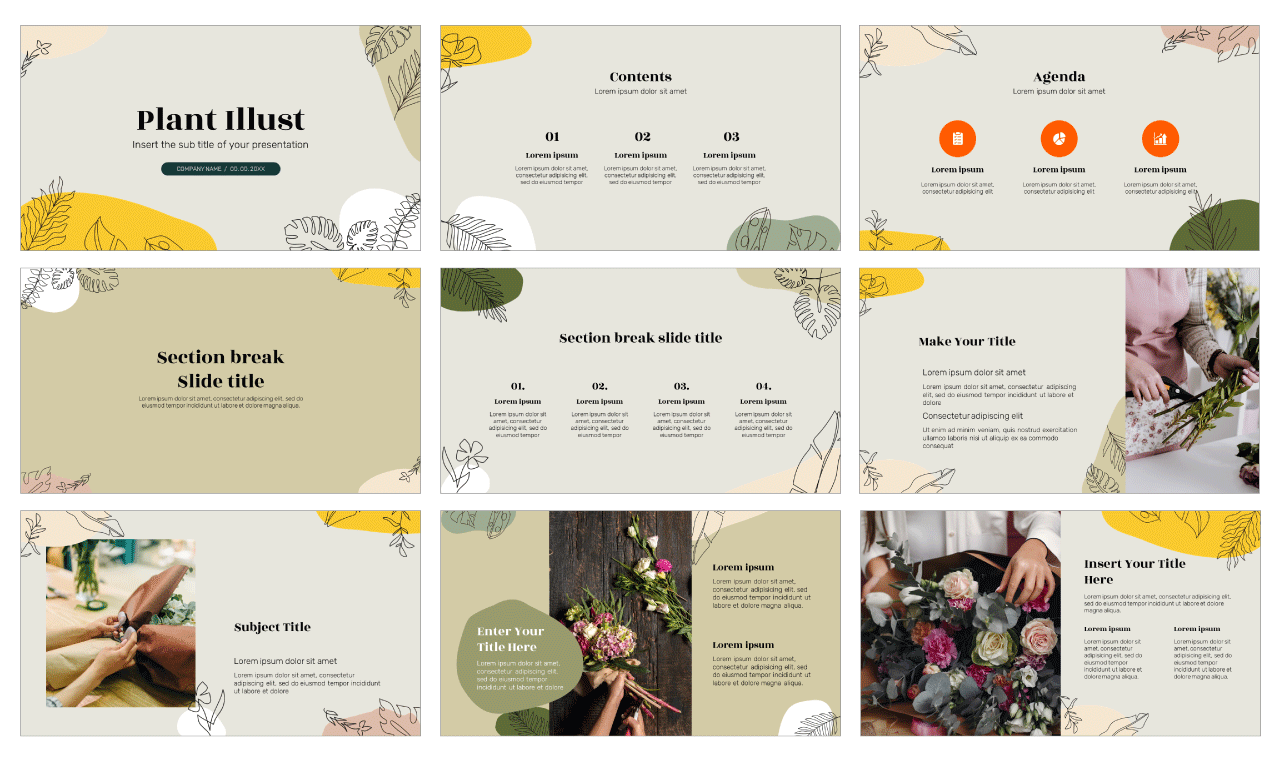 Plant Free Google Slides Theme PowerPoint Template