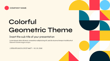 Colorful Geometric Theme Google Slides PowerPoint Templates