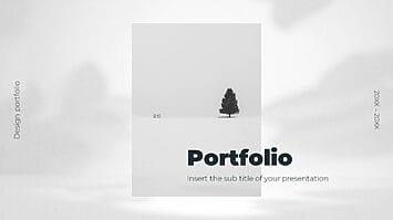 Simple Photographer Portfolio Google Slides PowerPoint Template