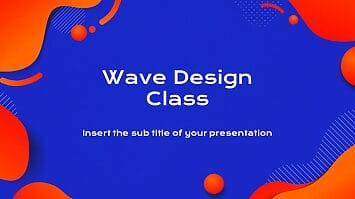 Wave Design Class Google Slides Themes PowerPoint Templates