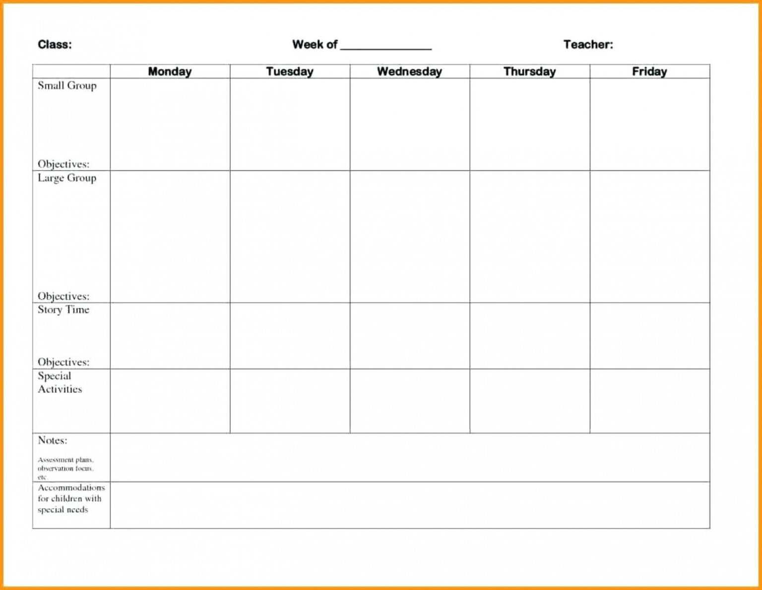 Lesson Plan Template Blank Lesson Plan Template Lesson Plan Template ...