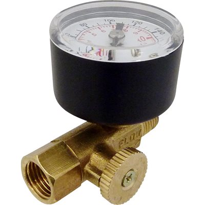 IN-LINE AIR REGULATOR-BRASS 1/4 INL