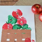 Apple Stamp Painting - finished product