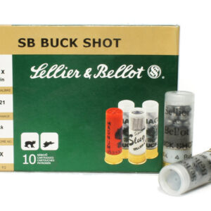 12 Gauge 21 Pellets Sellier & Bellot – 2-3/4″ #4 Buck – 250 Rounds