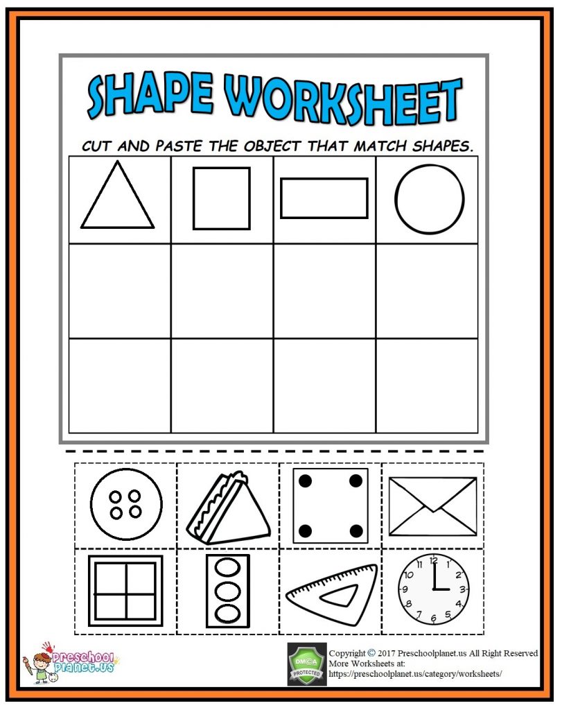 Printable Cut And Paste Worksheets