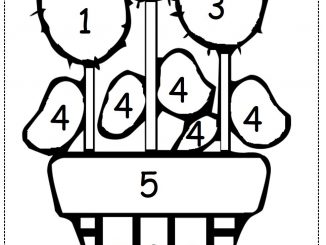 color by number flower worksheet