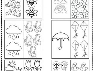 Spring More Or Less Worksheet