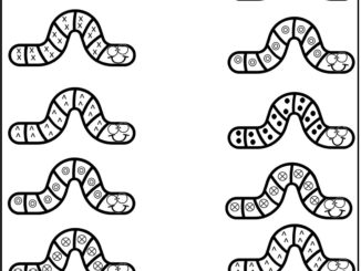 Matching worm worksheet