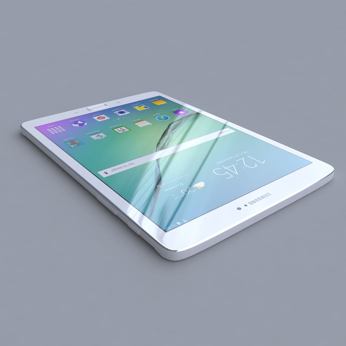 Samsung Galaxy Tab S2 White 3D Model $19 - .max .obj .ma .3ds .c4d .fbx ...