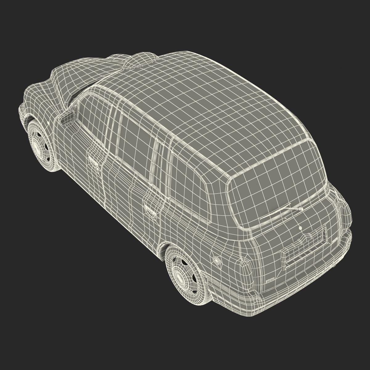 London Cab TX1 Simple Interior 3D Model $79 - .3ds .c4d .ma .obj .max ...