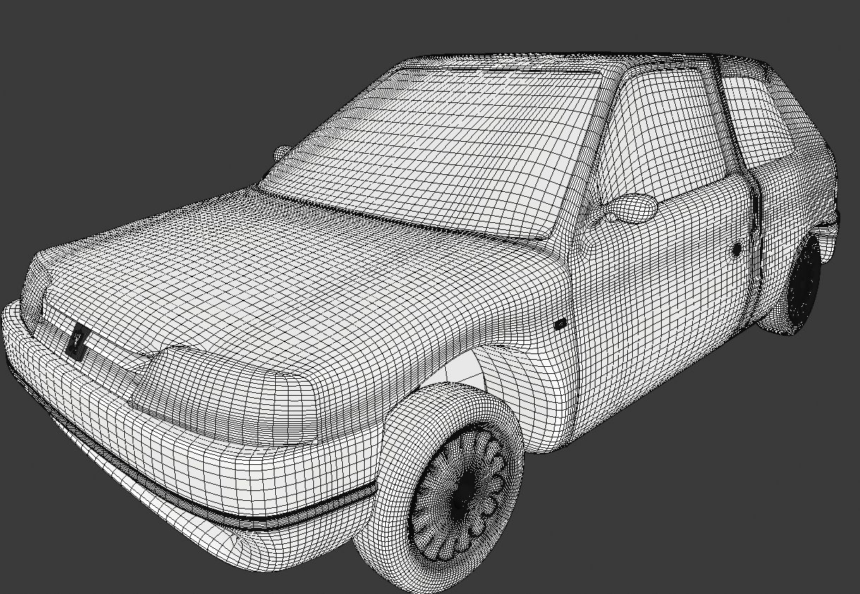 Peugeot 106 1996 Low-poly 3D model 3D Model $100 - .unknown .blend .fbx ...