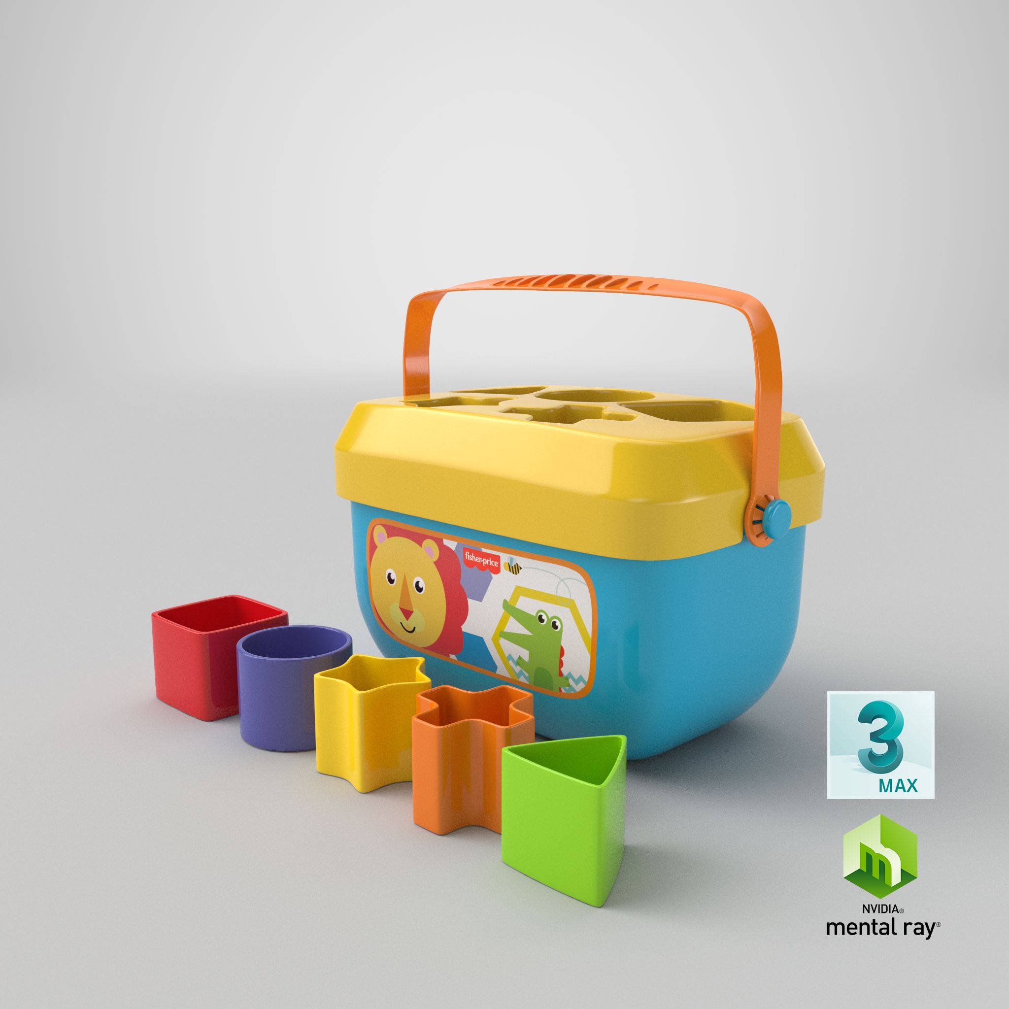 Juguete clasificador de formas de bebé Fisher Price FFC84 Modelo 3D $29 ...