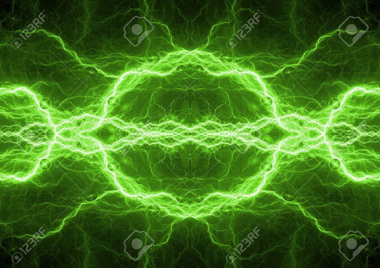 Green Energy, Plasma Electric Background Stock Photo, Picture And Royalty  Free Image. Image 86547346.