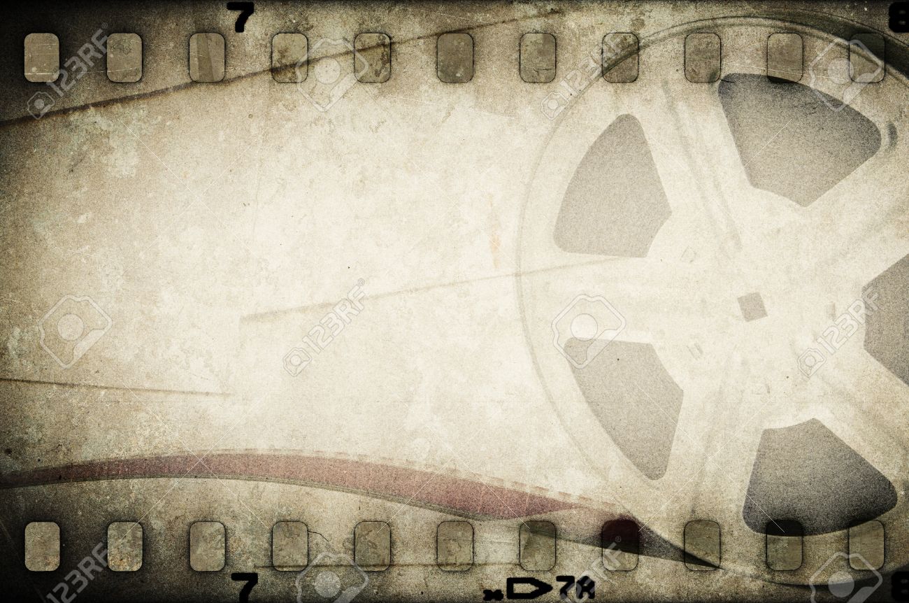 Grunge Old Motion Picture Film Reel With Film Strip Vintage Background  Stock Photo, Picture And Royalty Free Image. Image 27488633.