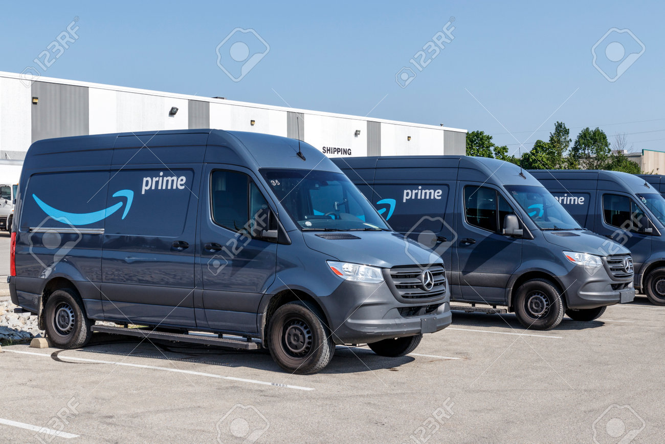 Indianapolis Circa July 19 Amazon Prime Delivery Van Amazon Com Stock Photo Picture And Royalty Free Image Image