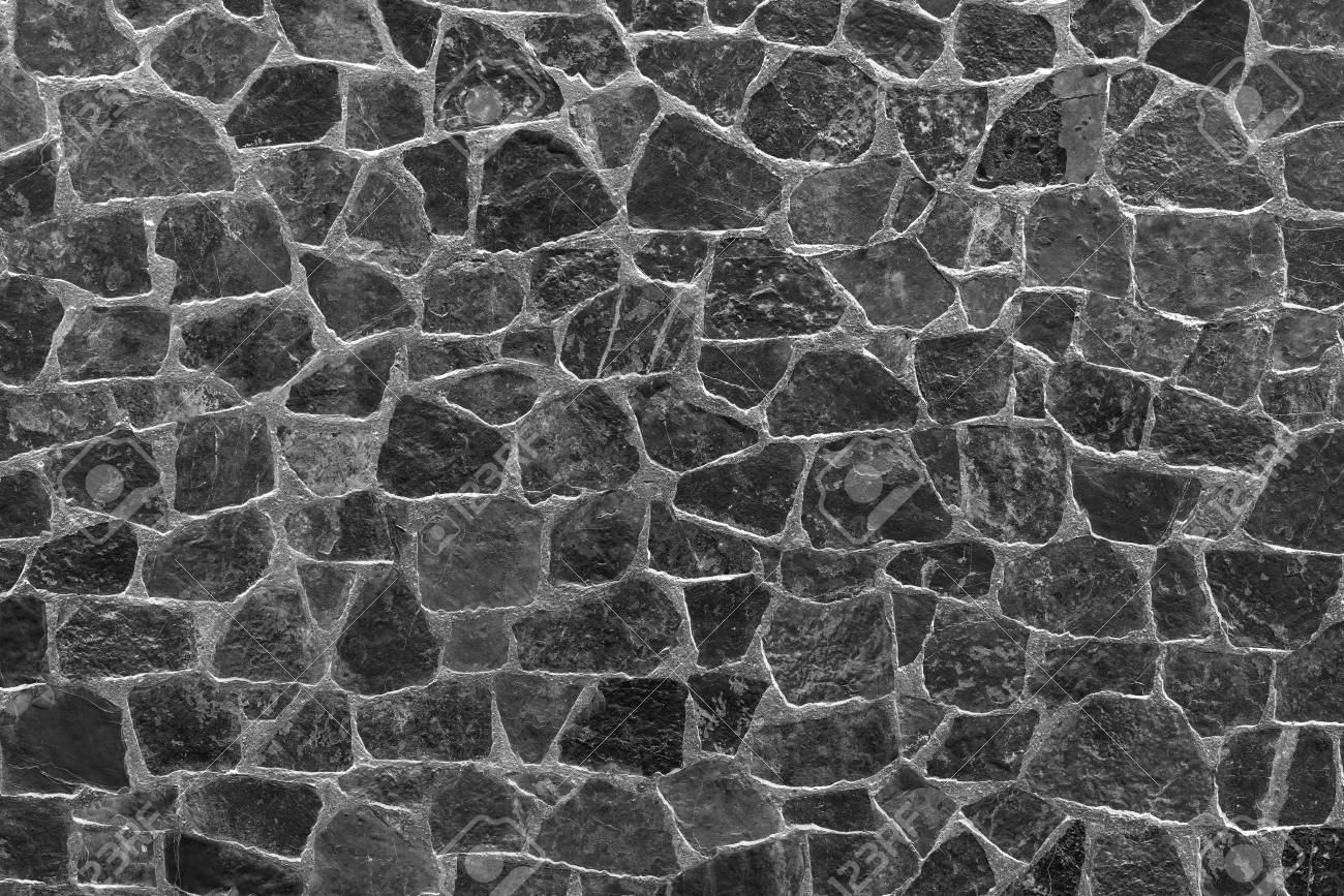 Black Stone Texture Mosaic And Abstract Background Or Wallpaper Stock  Photo, Picture And Royalty Free Image. Image 66378450.