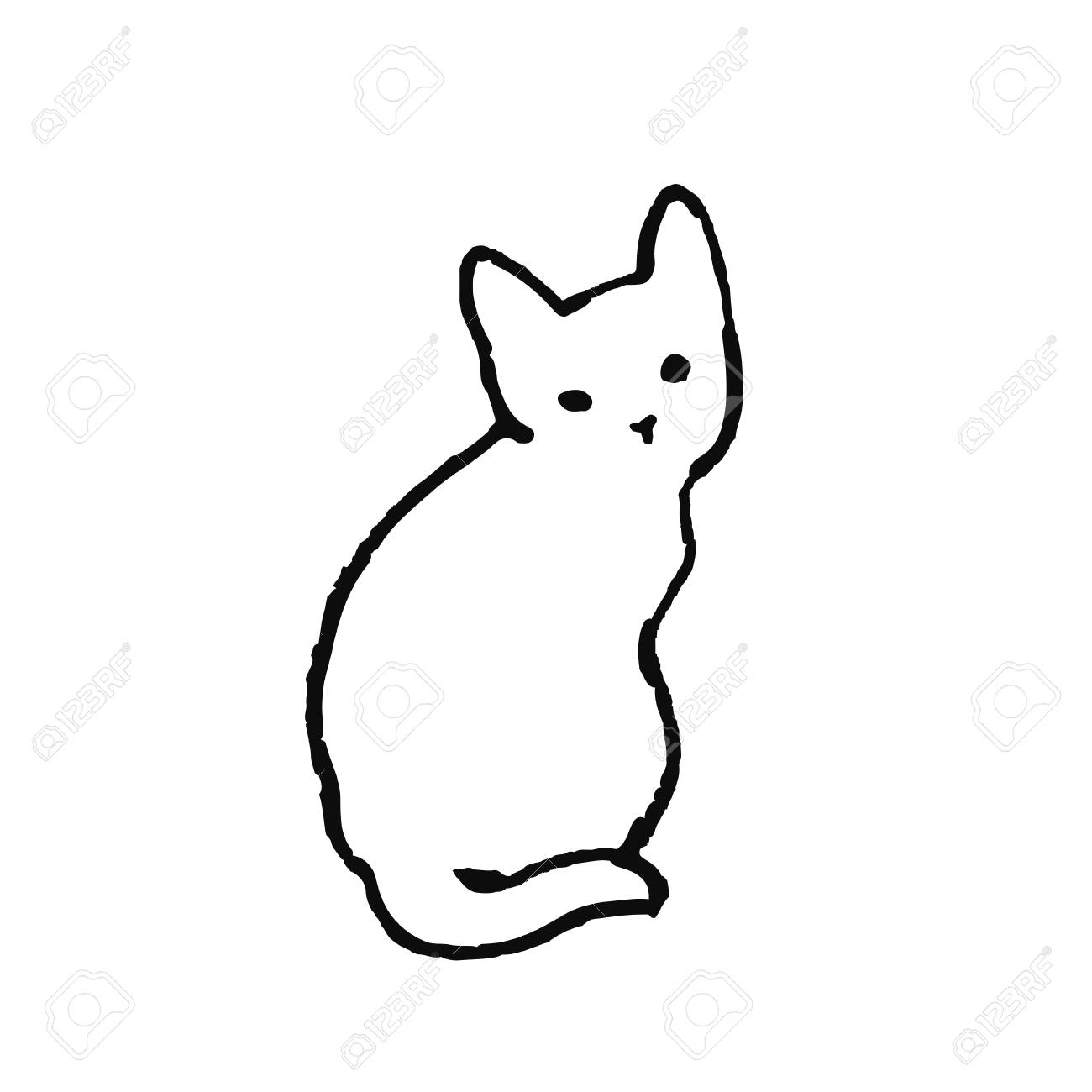 Sơ đồ họa dễ thương cute animal line art Được yêu thích nhất