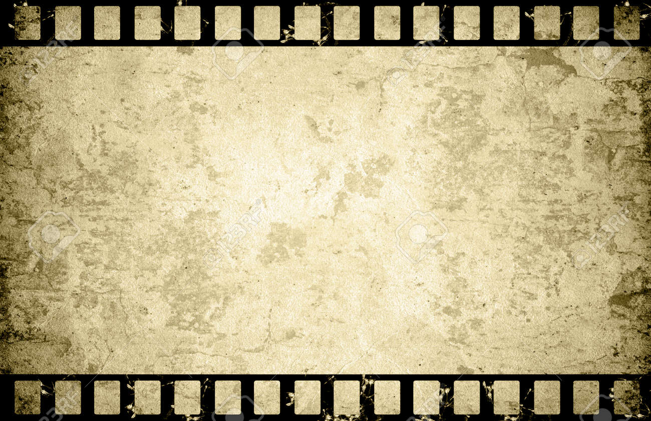 Old Paper With Film Strip Background Stock Photo, Picture And Royalty Free  Image. Image 65198250.