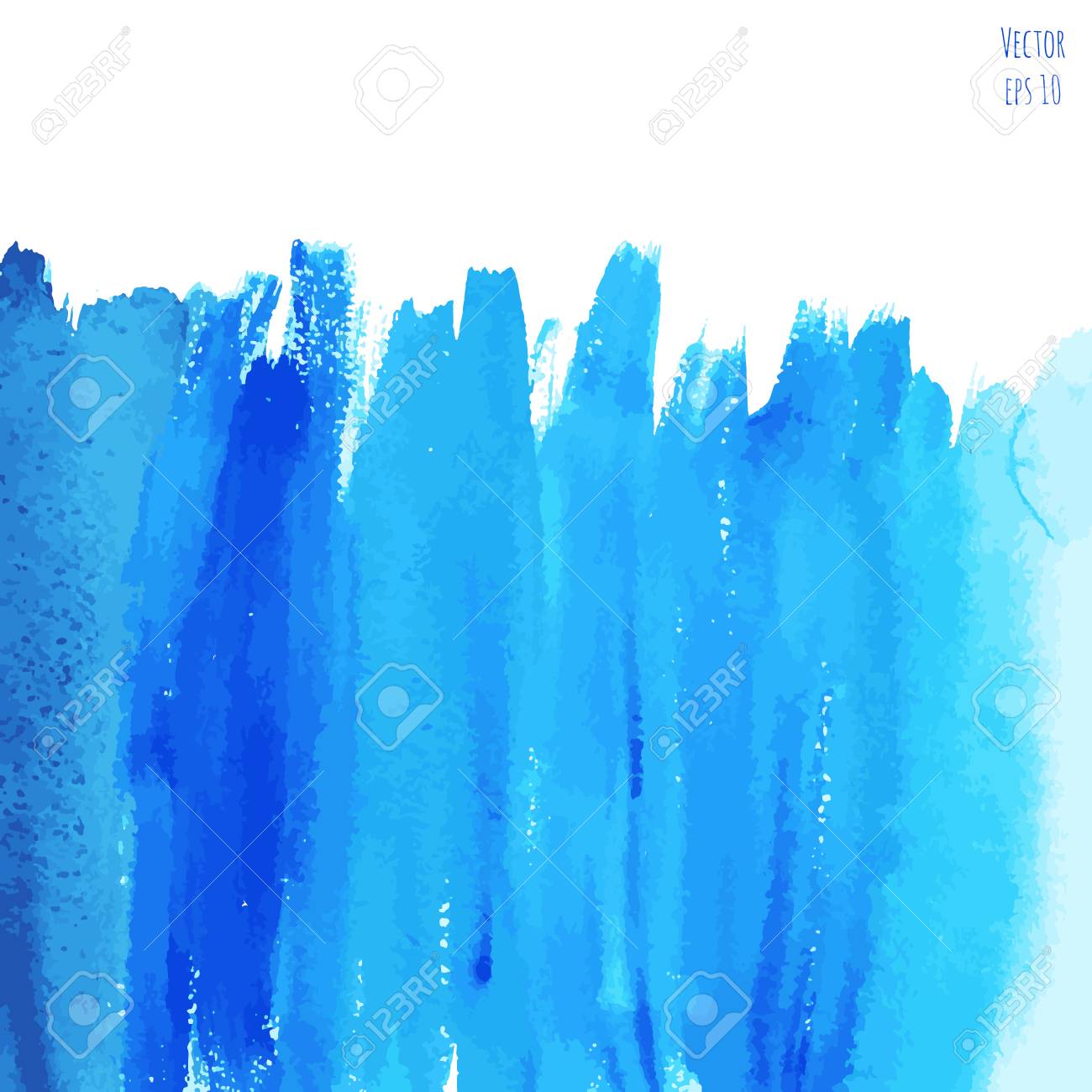 Vector O Azul De Turquesa, Fundo Da Textura Da Aquarela Do índigo Com As  Manchas Secas Da Escova, Cursos E Pontos Isolados No Branco. Quadro  Artístico Abstrato, Lugar Para Texto Ou Logotipo.