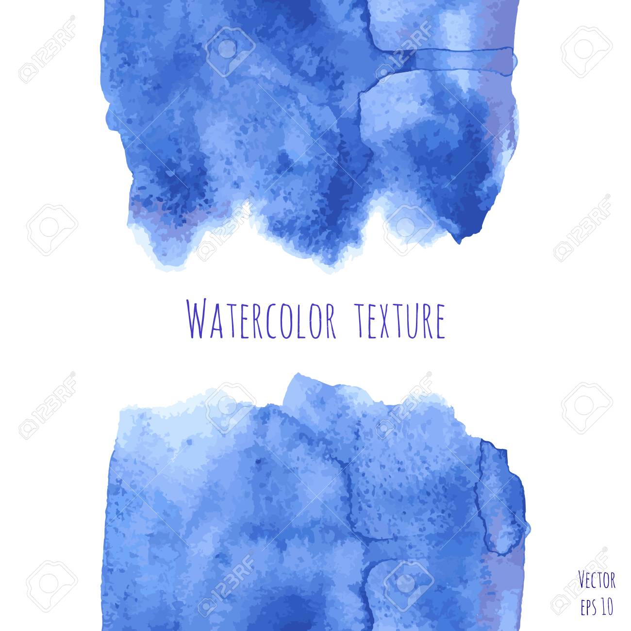 Vector O Azul, Fundo Da Textura Da Aquarela Do índigo Com As Manchas Secas  Da Escova, Cursos E Pontos Isolados No Branco. Ilustraciones Svg,  Vectoriales, Clip Art Vectorizado Libre De Derechos. Image