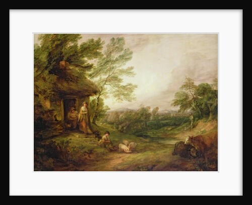 Cottage Door with Girl and Pigs, c.1786 by Thomas Gainsborough