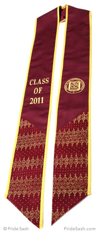 burgundy celestial hybrid sash