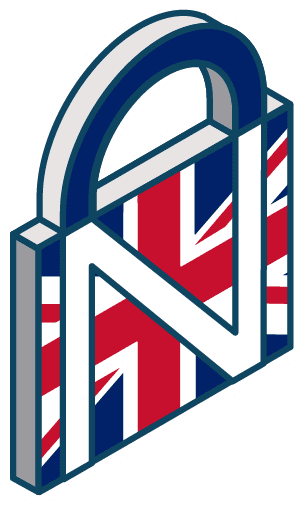 Logo in the shape of a lock representing Prighter's UK-NIS representation.