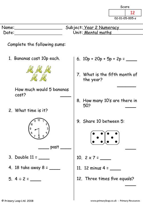 Year 2 Maths Worksheets Free Printable Worksheets Wir - vrogue.co