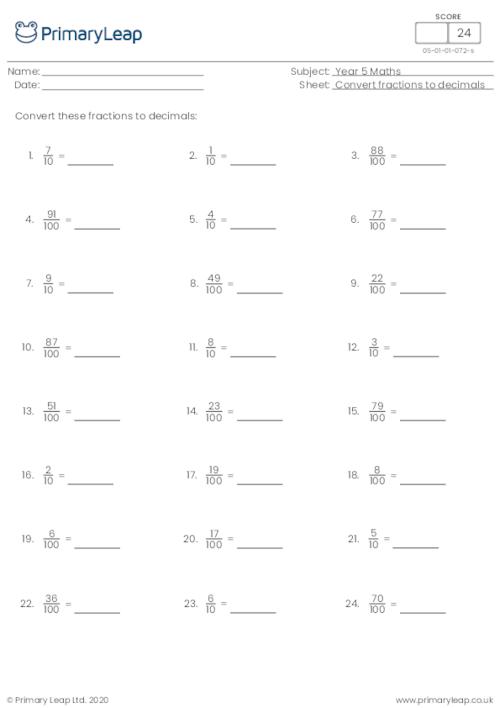 Year 5: Numeracy Printable Resources & Free Worksheets for Kids ...