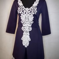 V-Neck lacey detailed Dress