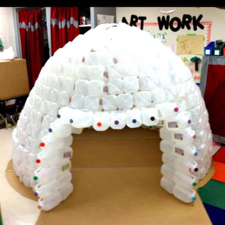 milk jug igloo