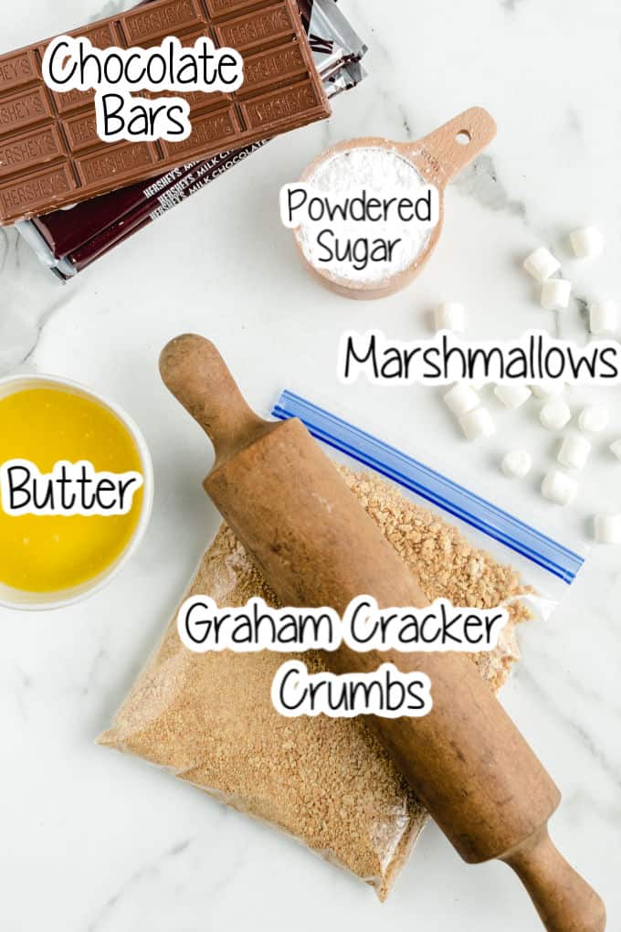 s'mores bars Ingredients