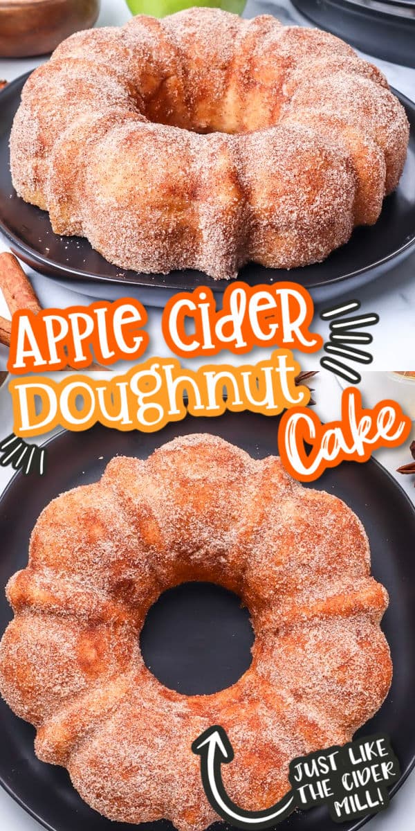 Apple Cider Doughnut Cake New Pinterest Image